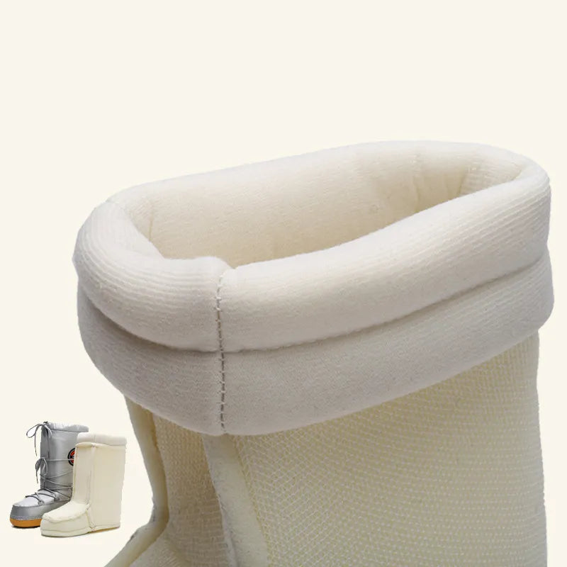 Winter Non-Slip Mid-Calf Slip-on Snow Boots for Women Maxct