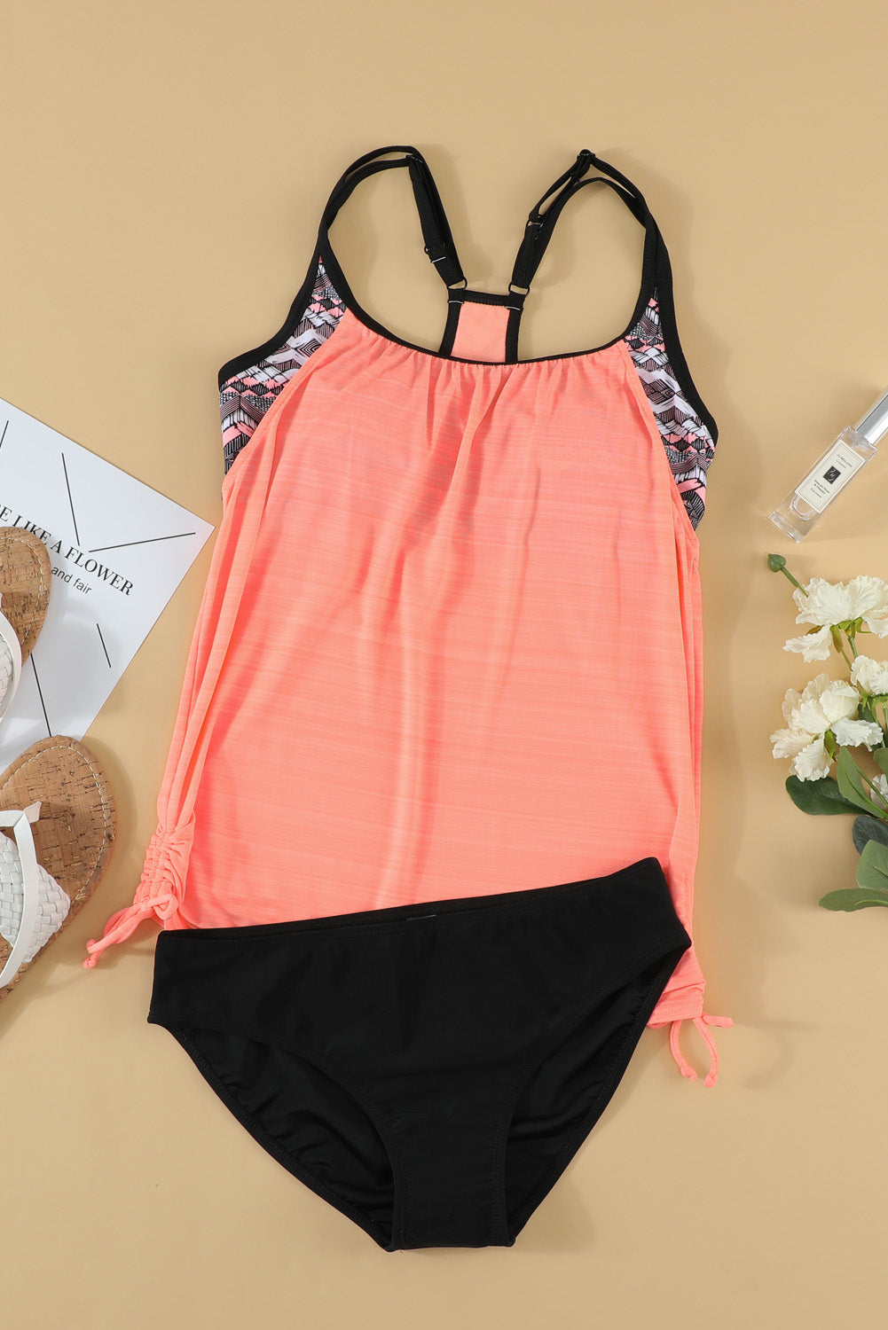 Maxct &Scoop Neck Top and Brief Swim Set