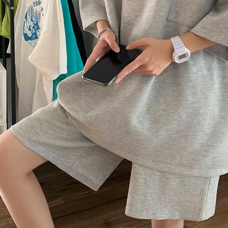 Maxct Casual Thin Short Sleeves And Shorts