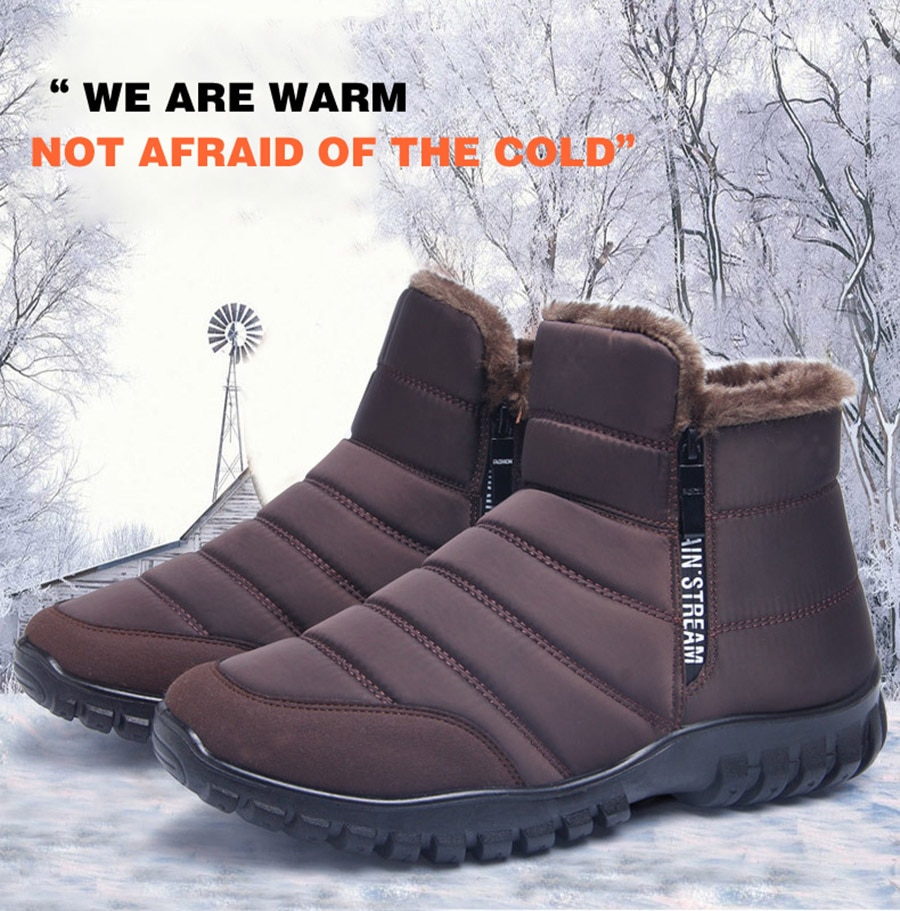 warm waterproof ankle boots - true-deals-club
