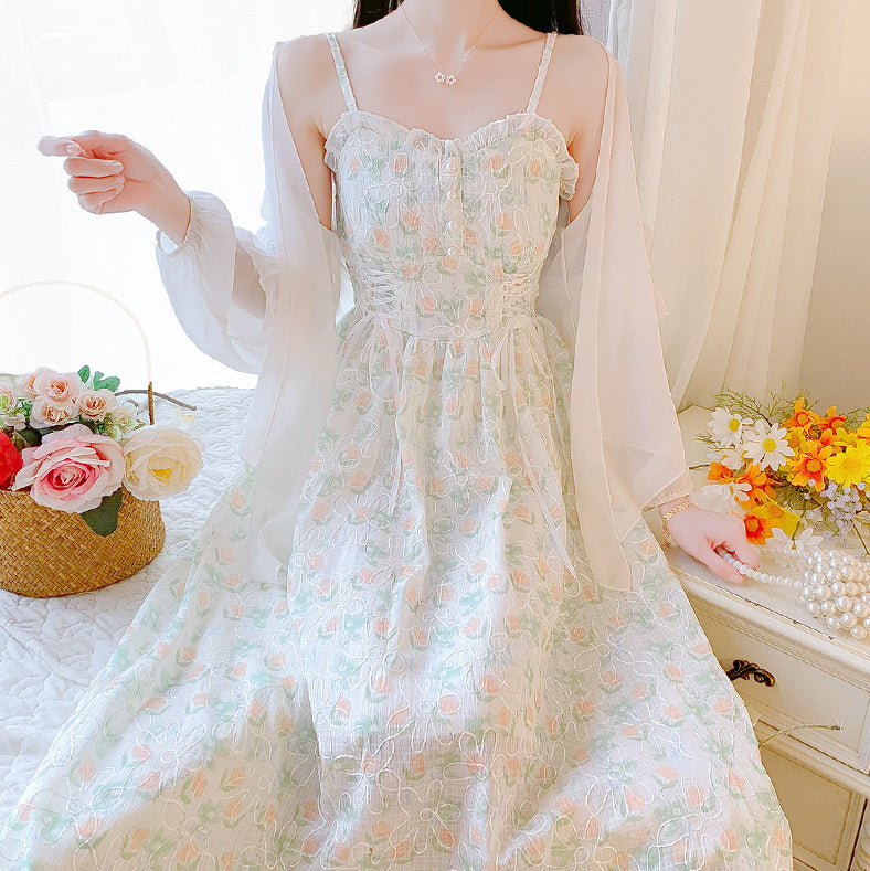 Watercolor Garden Cami Dress Maxct