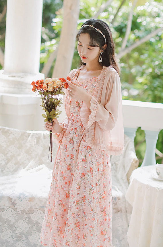 Tea Cup Floral Cami Dress Maxct