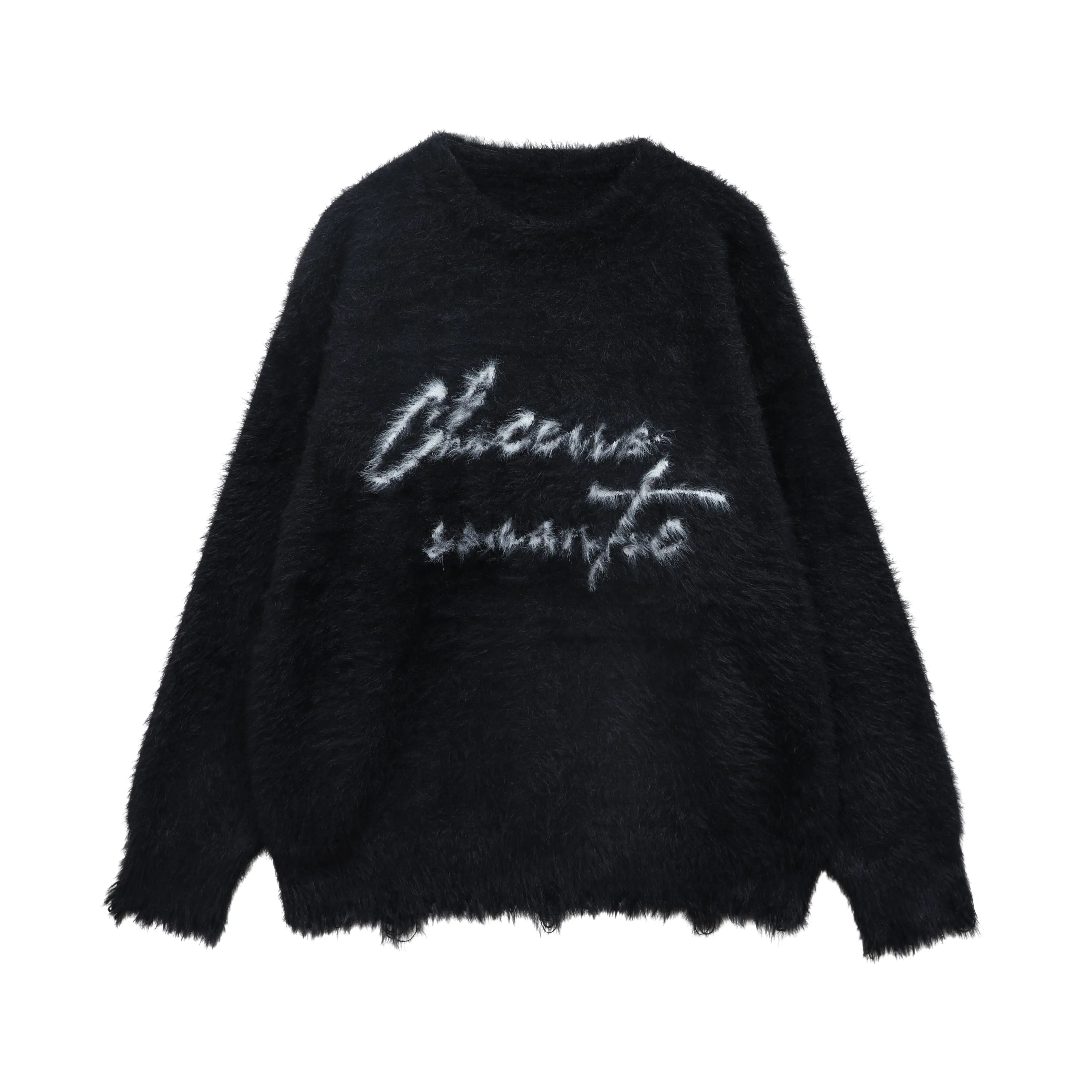 Maxct Printed Letter Sweater