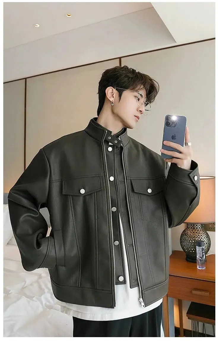 Maxct Two-piece Short Leather Jacket