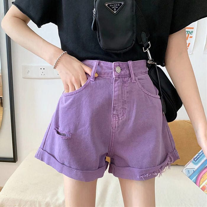 Candy Fairy Distressed Shorts Maxct