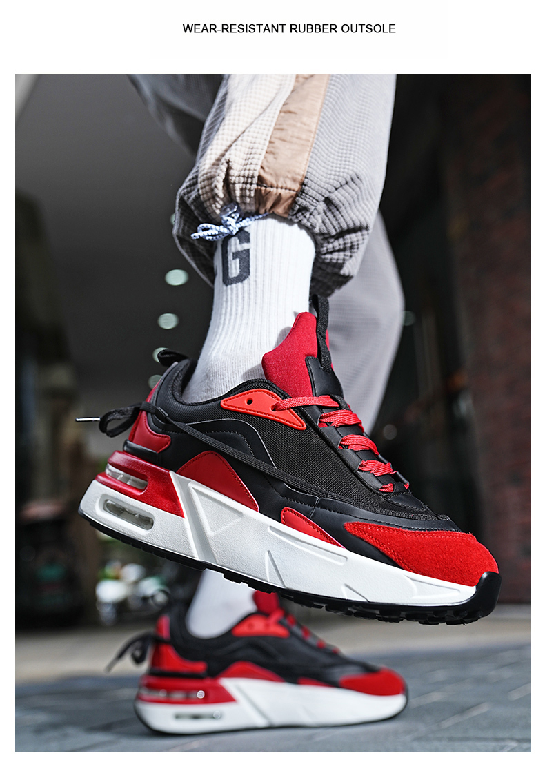 Men's Air Cushion Thick Platform Sneakers - true-deals-club