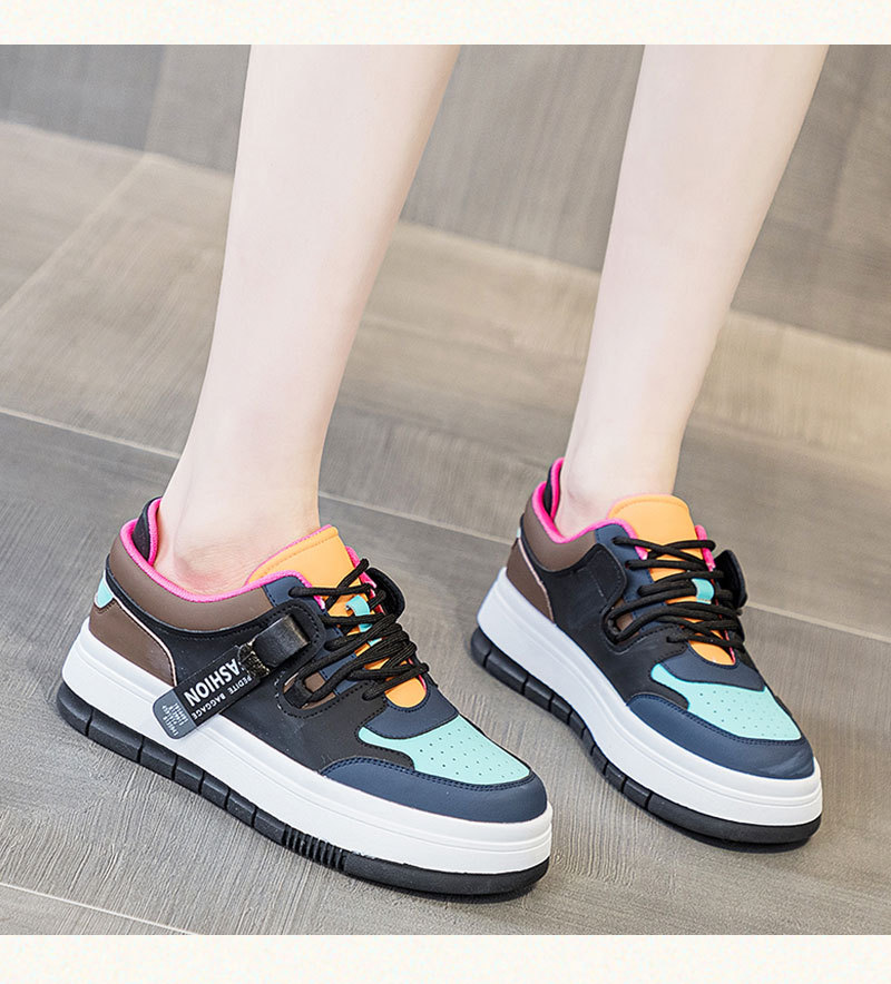 Women's  5cm Leather Wedge Sneakers - true deals club
