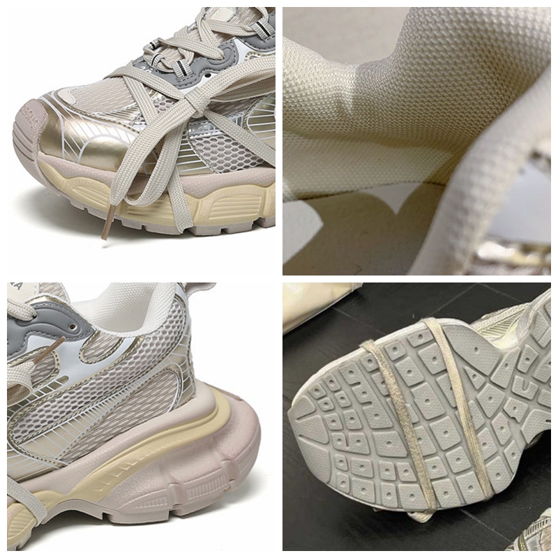 white chunky sneakers 5cm Leather Sneakers - true-deals-club