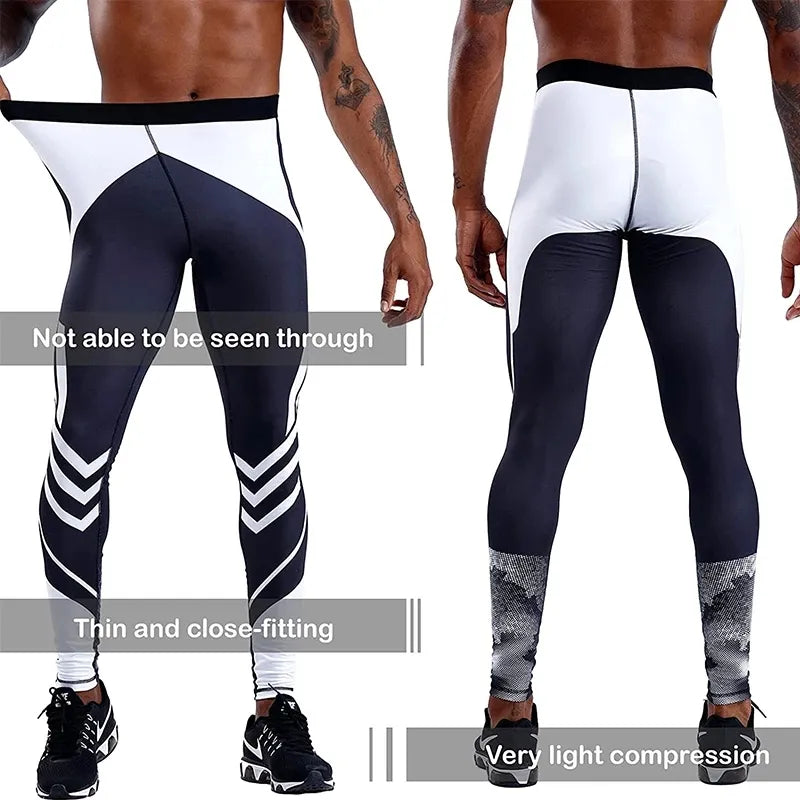 Men's Quick Dry Running Leggings Gym Fitness & Workout Maxct