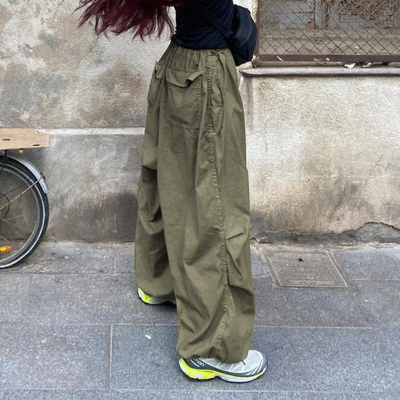 Maxct Size Friendly Low Waist Parachute Cargo Pants