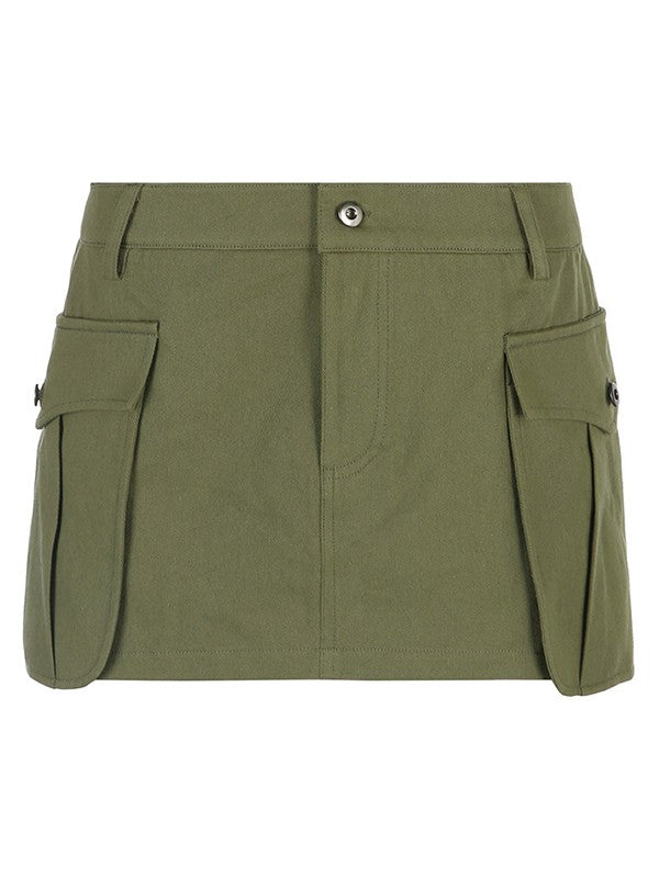 Size Friendly Pocket Cargo Mini Skirt Maxct