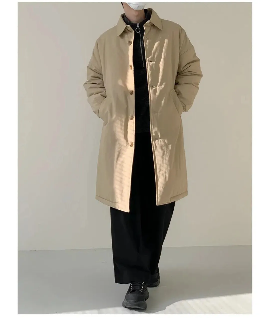 Maxct Lamb Wool Lining Quilted Windbreaker Jacket