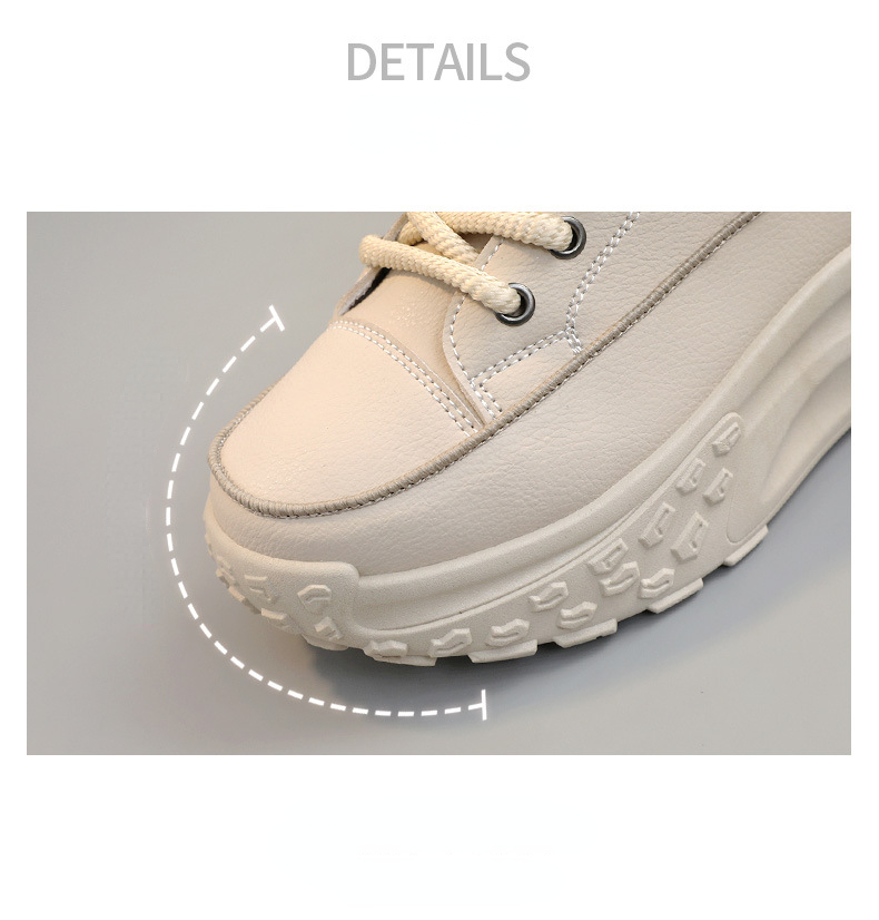 Comfort Elevated Luxury Fashion High-Top Platform Sneakers for Women
