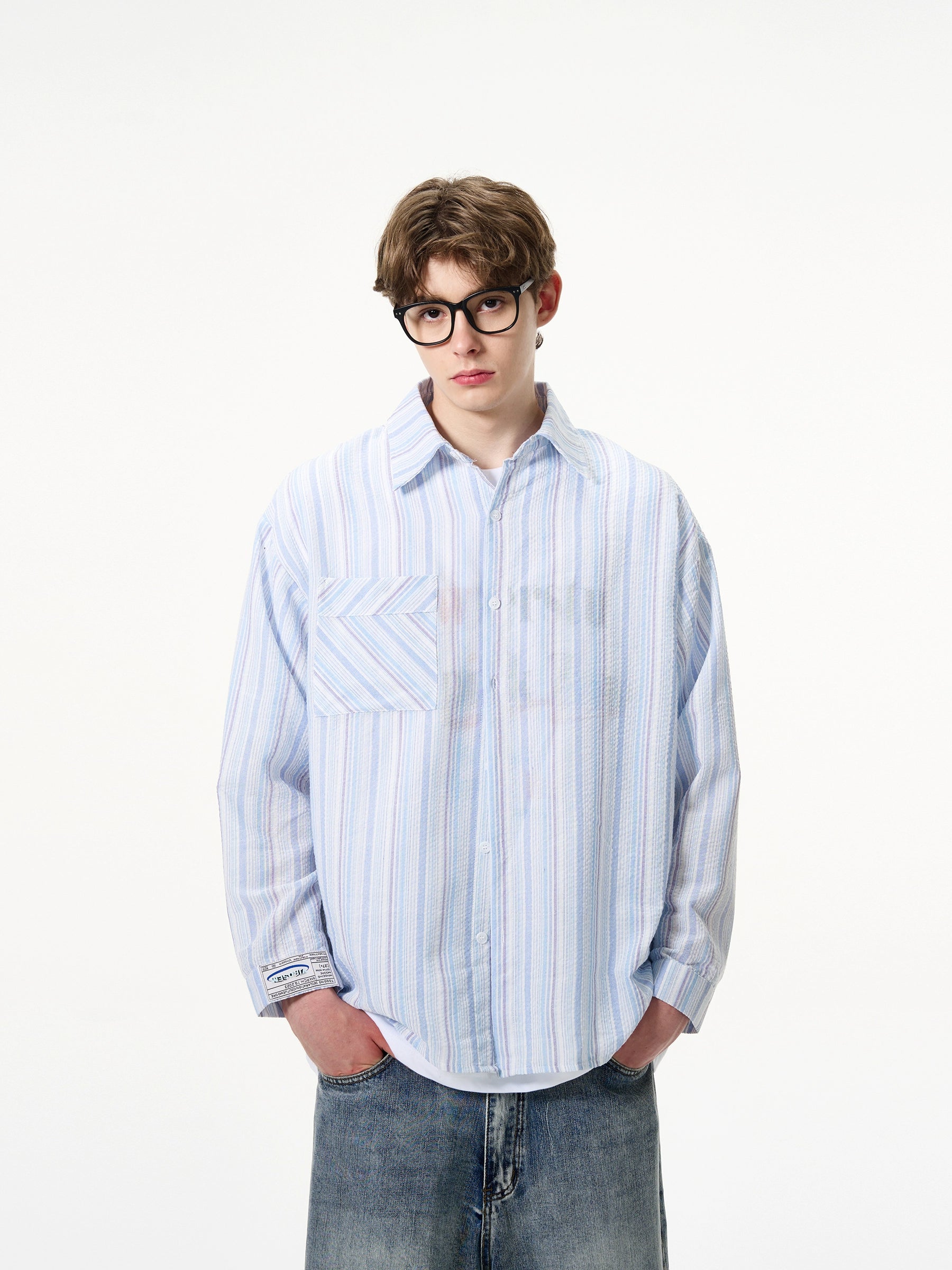 Madwitch Basic Striped Shirt Maxct