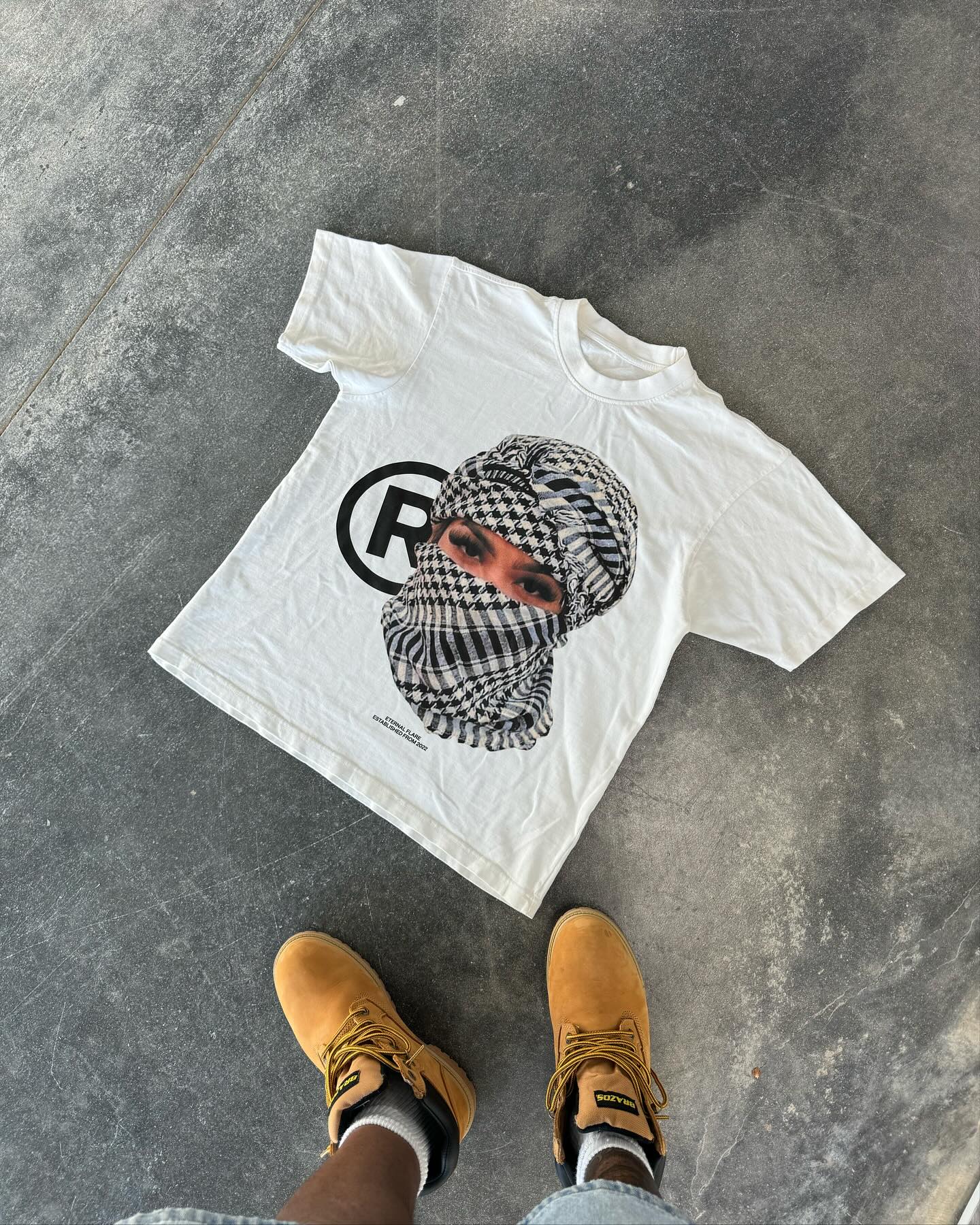 Retro fashion trend goth oversized printed short-sleeved round neck T-shirt men's Y2K street hip-hop Harajuku casual loose top