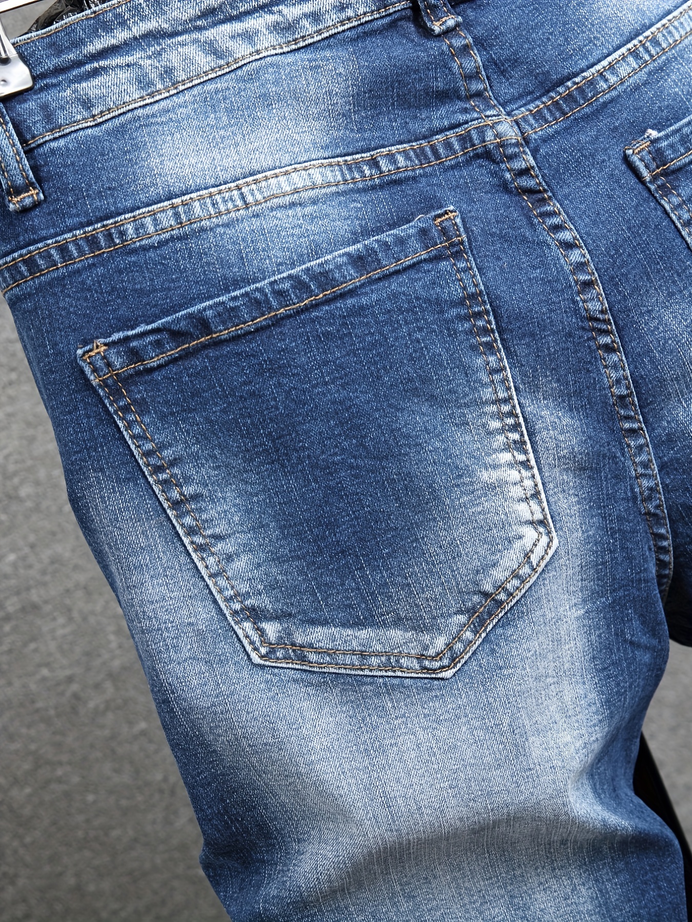 Men's Skinny Fit Ripped Stretch Slim Fit Jeans Pants