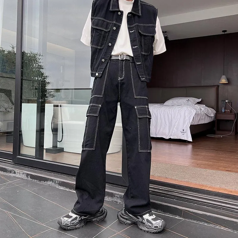 Maxct Sleeveless Denim Jacket & Jeans