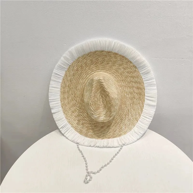 Maxct Sun Hat Fashion Wind Straw Women's Burrs Straw Hat