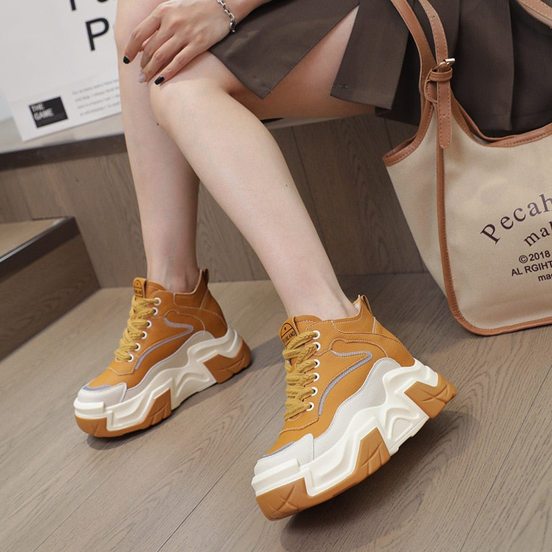 Women's Mid Calf Chunky Platform Sneakers Maxct