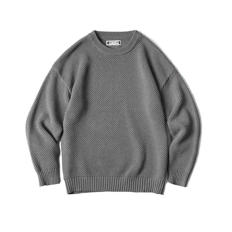 Maxct Popcorn Knit Crewneck Sweater