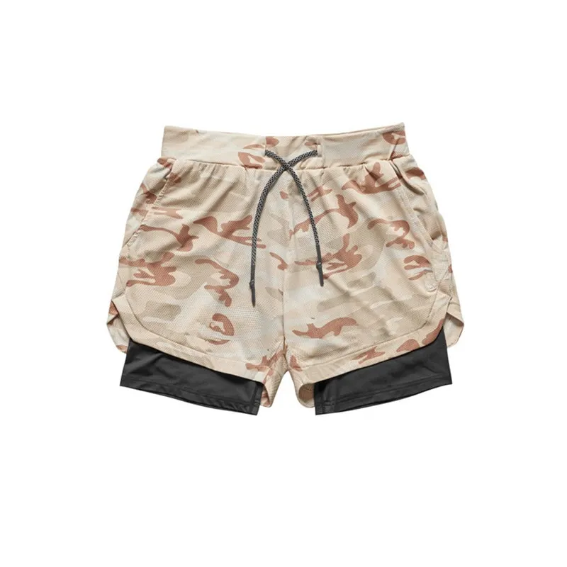 Men's 2-in-1 Running Shorts: Quick Dry Fitness Workout - true deals club