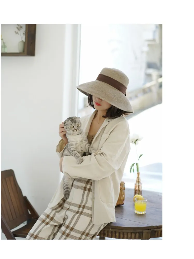 Straw Hat Artsy Travel Women's Anti-DDoS Foldable Hat