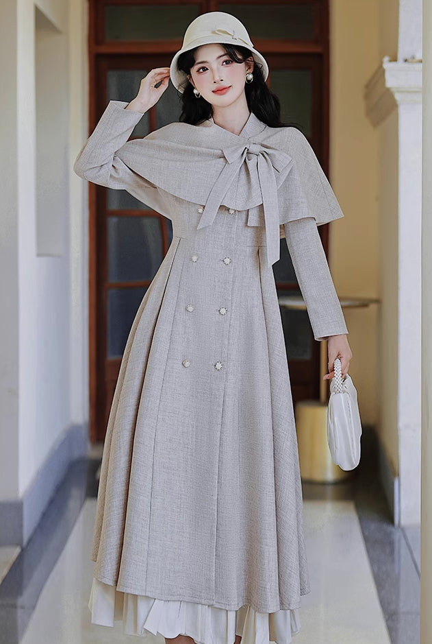 Darling Dearest Midi Dress & Capelet Maxct