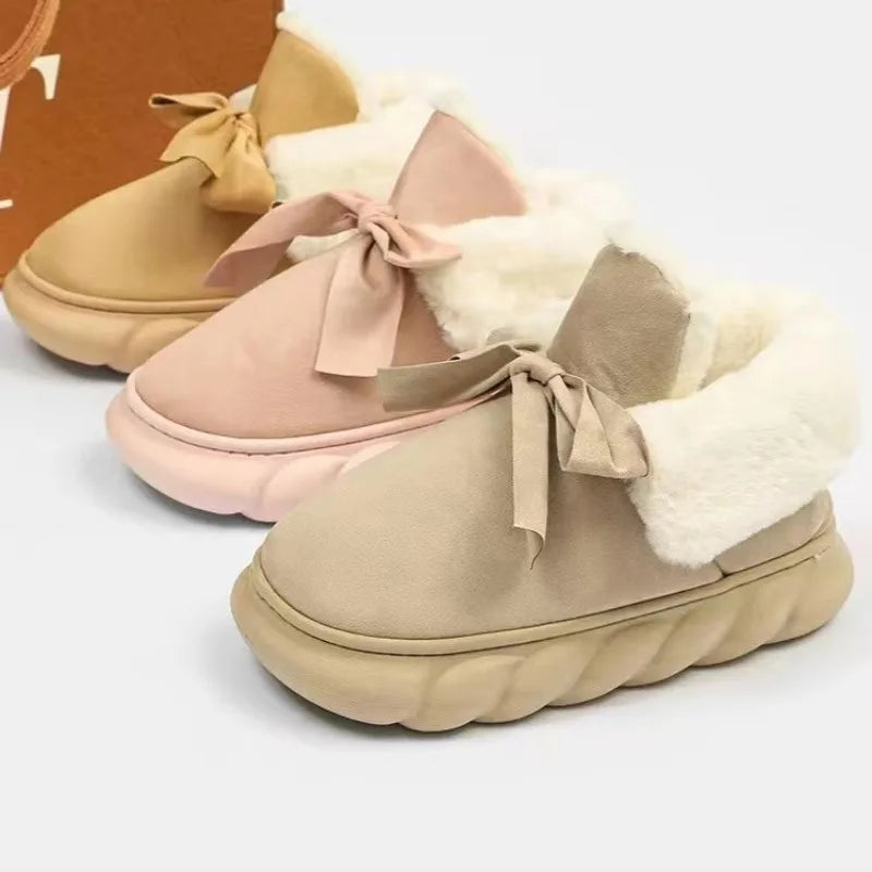 Sheepskin Wool Anti-Skid Women's Short Winter Boots Maxct