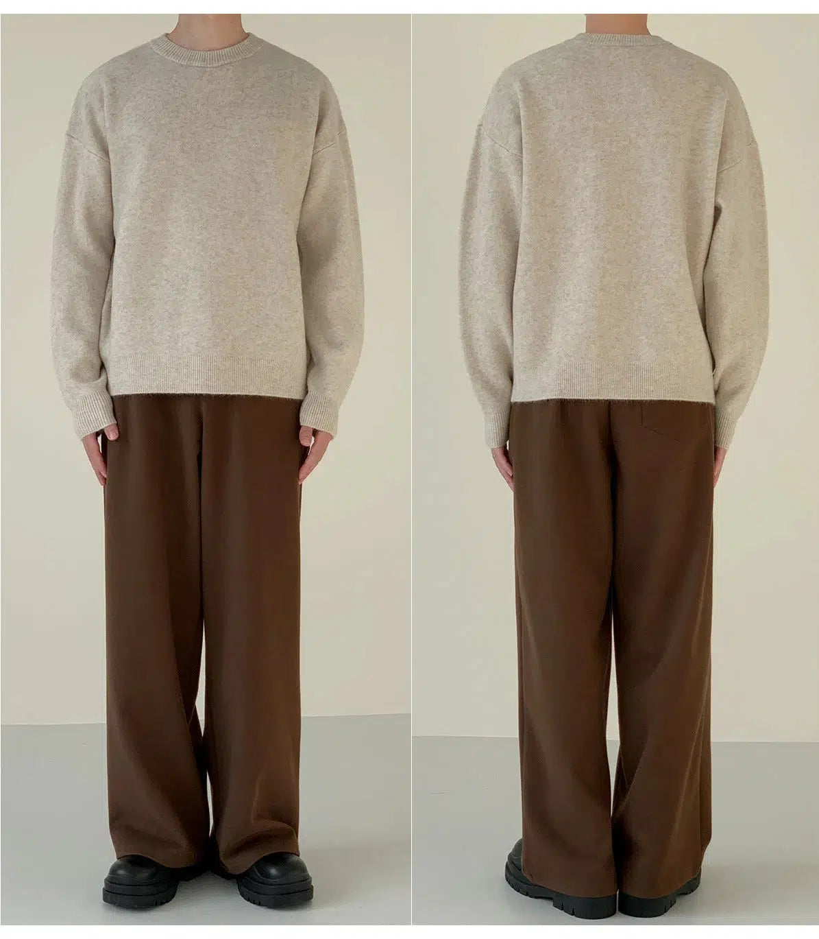 Maxct Cashmere Crew Neck Base Sweater