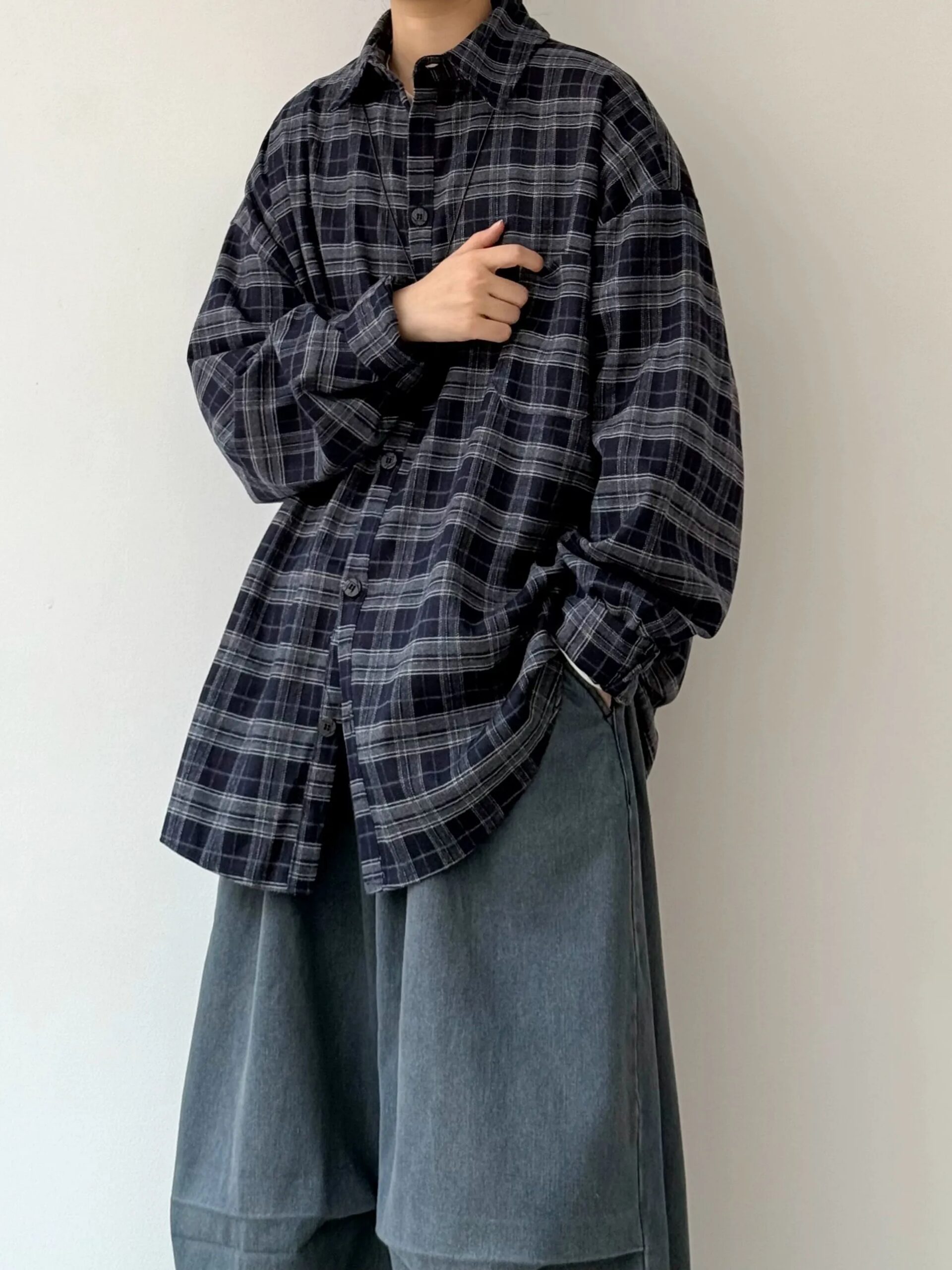 EVER Essential Plaid Shirt Maxct
