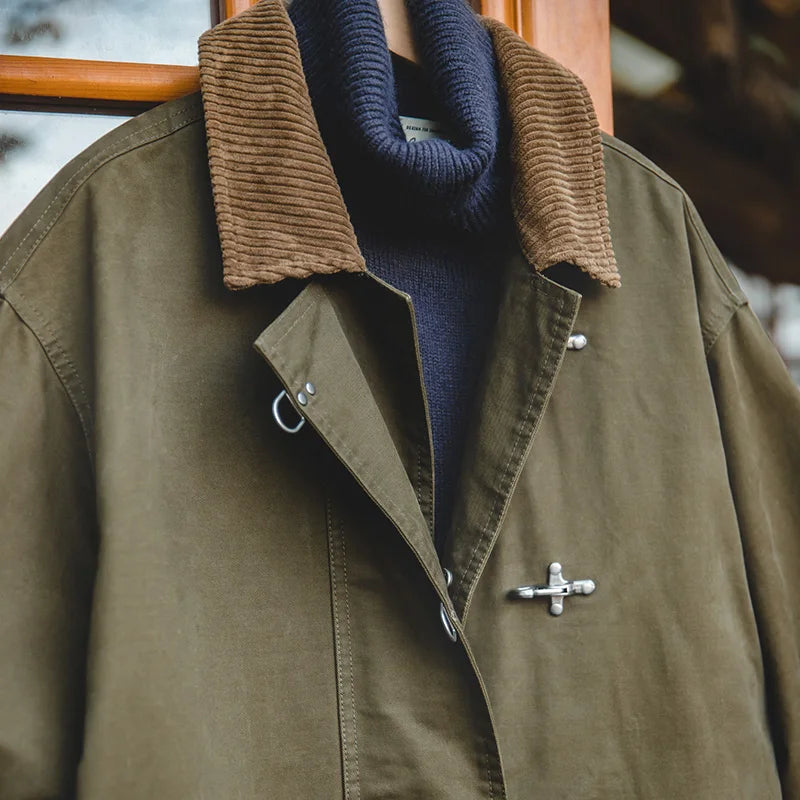 Maxct Metal Buckle Workwear Overcoat