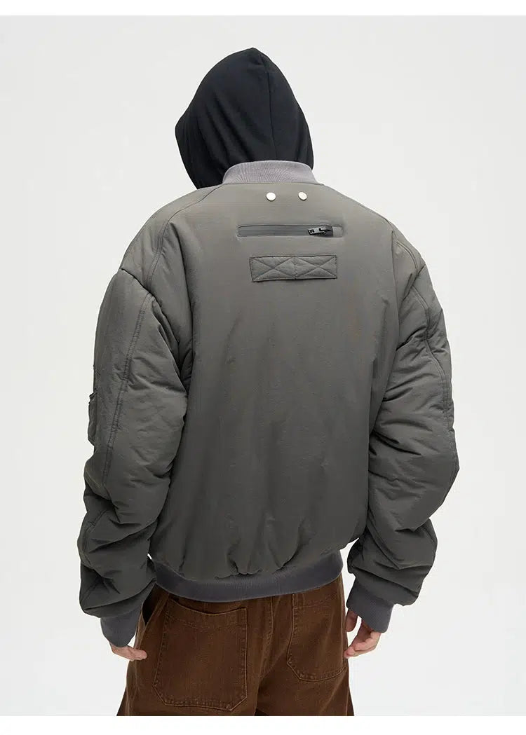Maxct Full-zip Padded Cotton Bomber Jacket