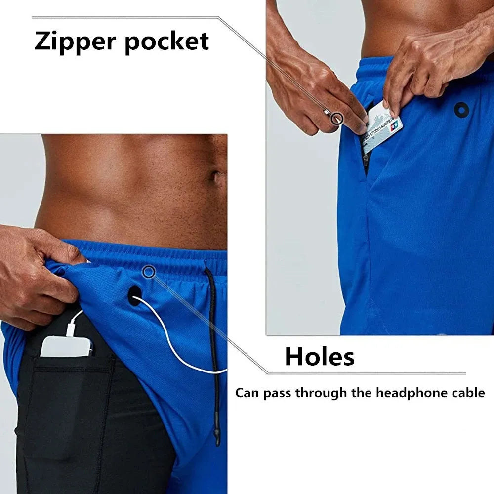 2-in-1 Running Shorts For Men Maxct