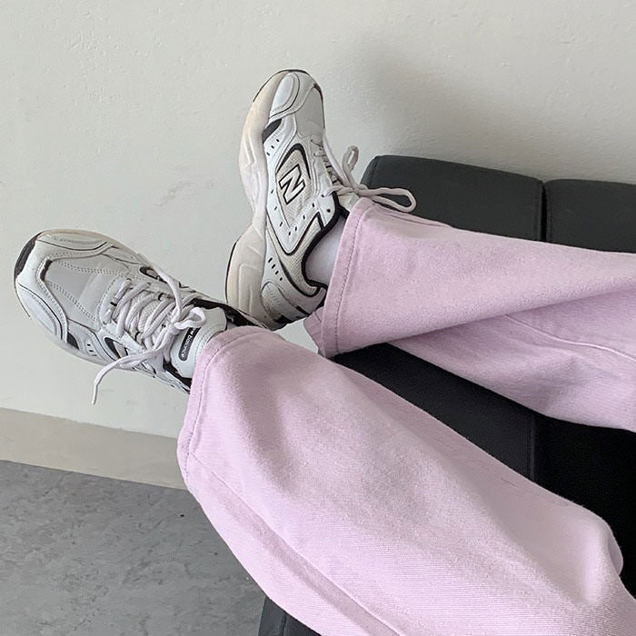 Lavender Skater Girl Wide Jeans Maxct