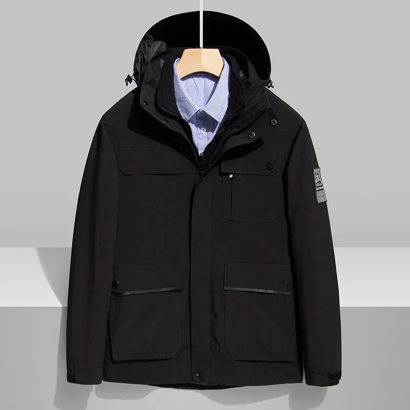 Maxct &Men's Cashmere Fleece + Waterproof Jacket | Two-Piece Set