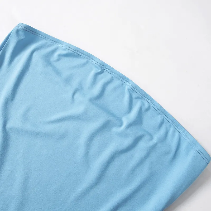 Contrast Color Mini Folds Dress For Strapless Slim Sleeveless Ruched Splice Y2K Beach FeClub Party Dress