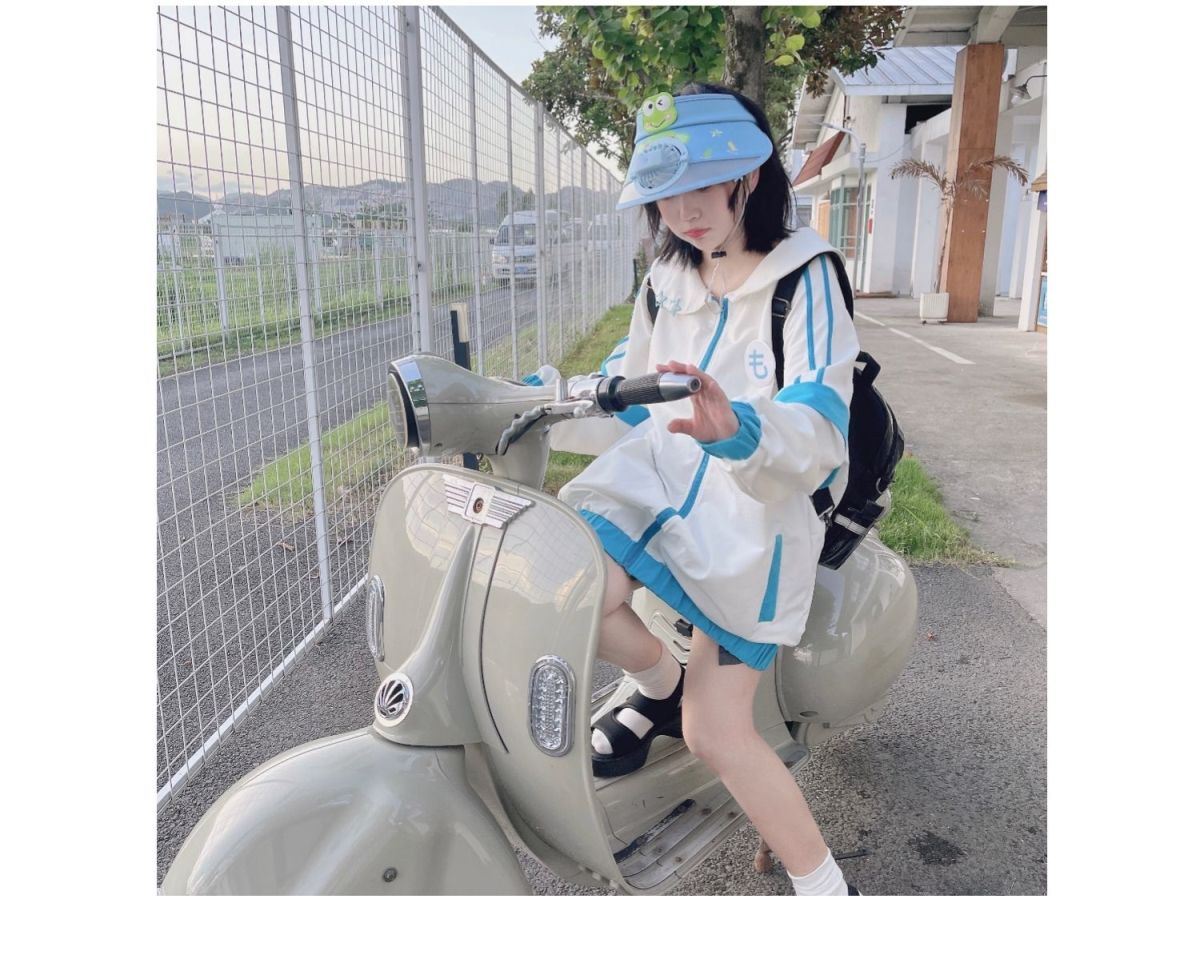 New Japanese Kawaii Jackets Y2K Women Cute Oversized Sweatshirt Preppy Outwear Harajuku Grunge Fairy Clothes Chaquetas Mujer