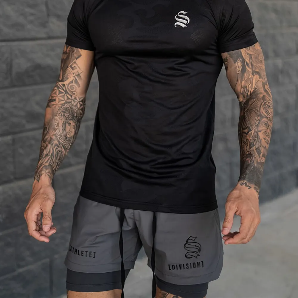 Men's 2-in-1 Quick Dry Gym Shorts - Breathable. Double-Deck. Running - true deals club