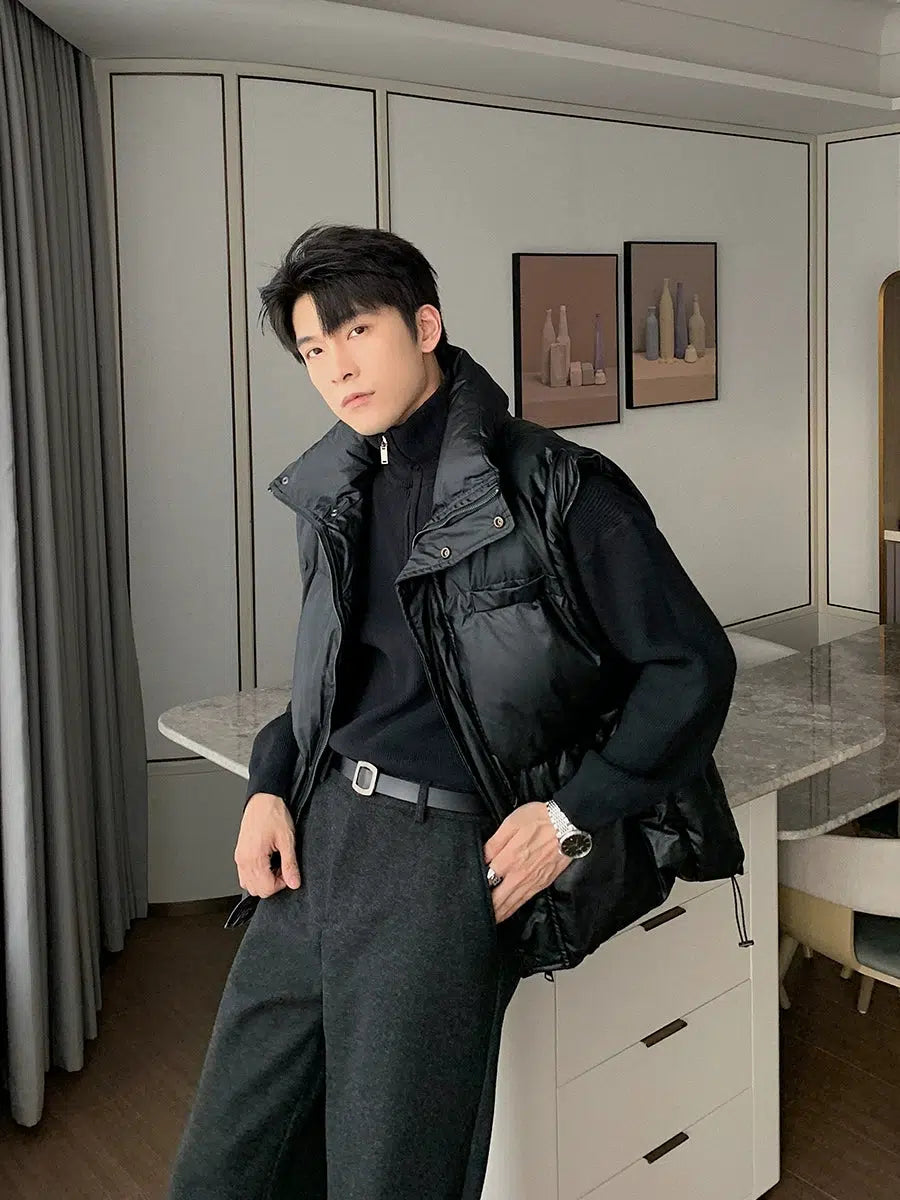 Maxct Removable Sleeves Cotton Padded Coat