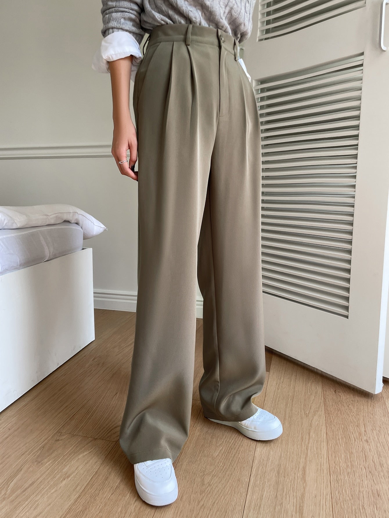 Maxct Plicated Detail Suit Pants