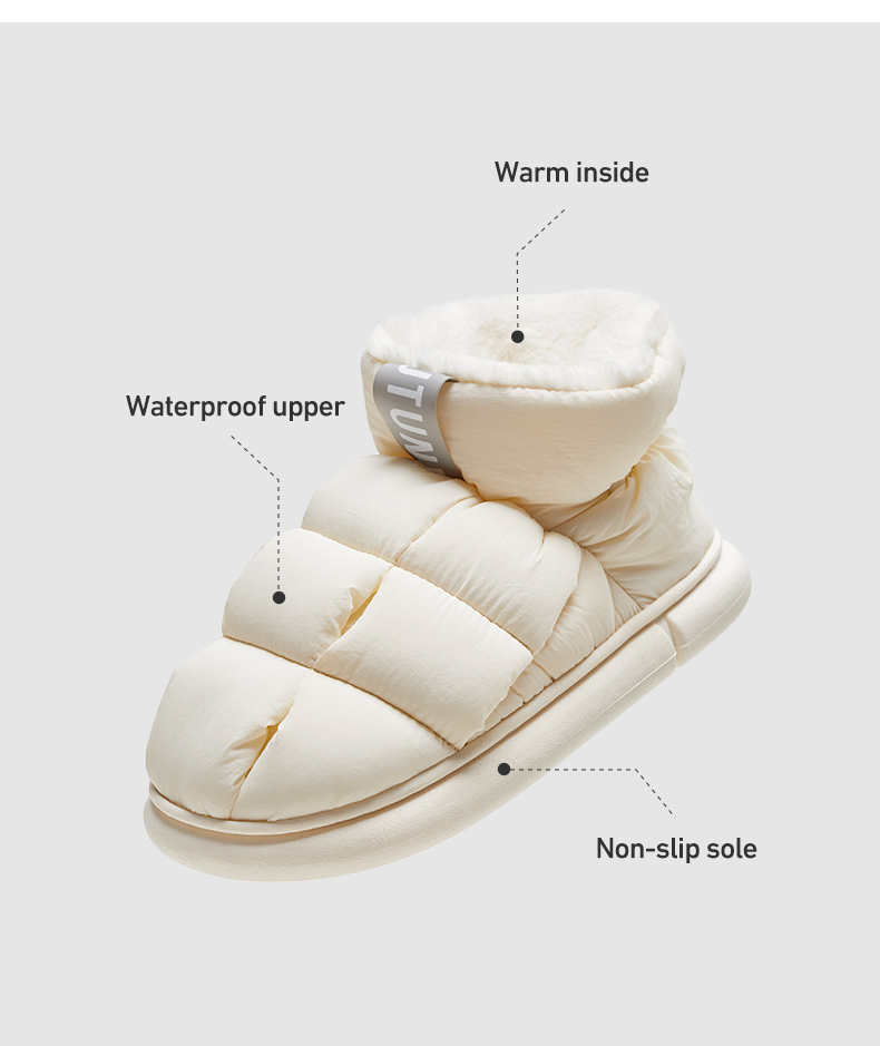 Waterproof Unisex High Top Snow Boots for Cozy Comfort - true deals club