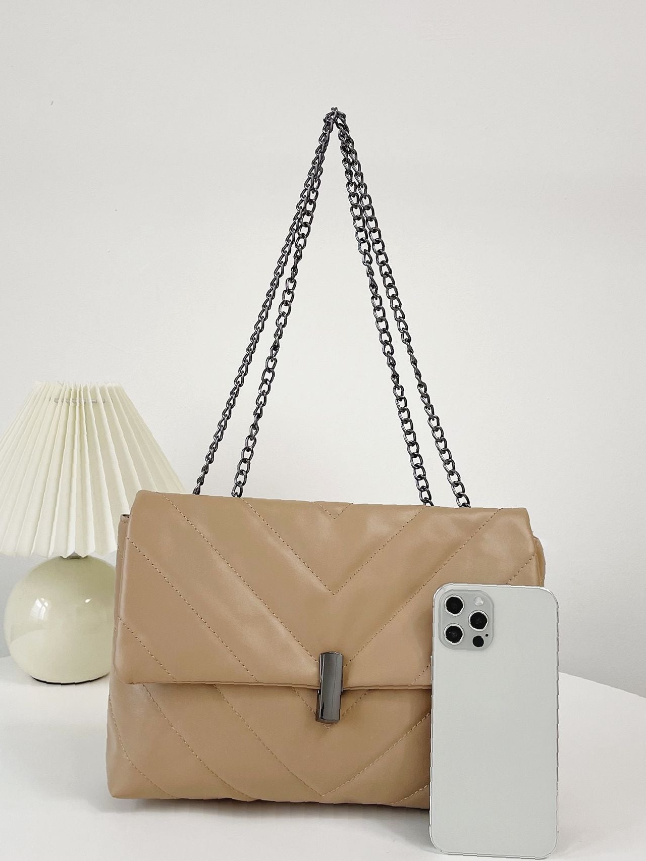 Maxct - Chevron Chain Tote Bag  - Women Tote Bags