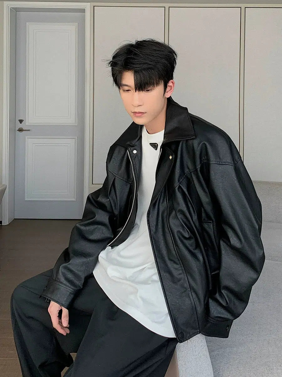 Maxct Retro Motorcycle Leather Jacket
