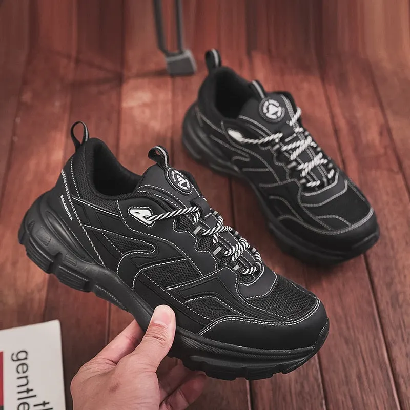 Luxury Mesh Men's Chunky Sneakers Closed Training Athletic Maxct