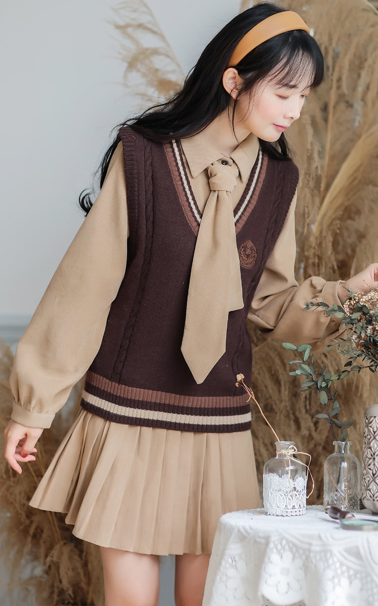 Prep School Vest & Dress Set Maxct