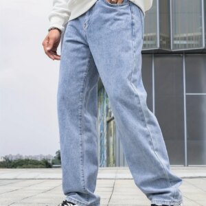 Men's Loose-Fit Wide-Leg Jeans