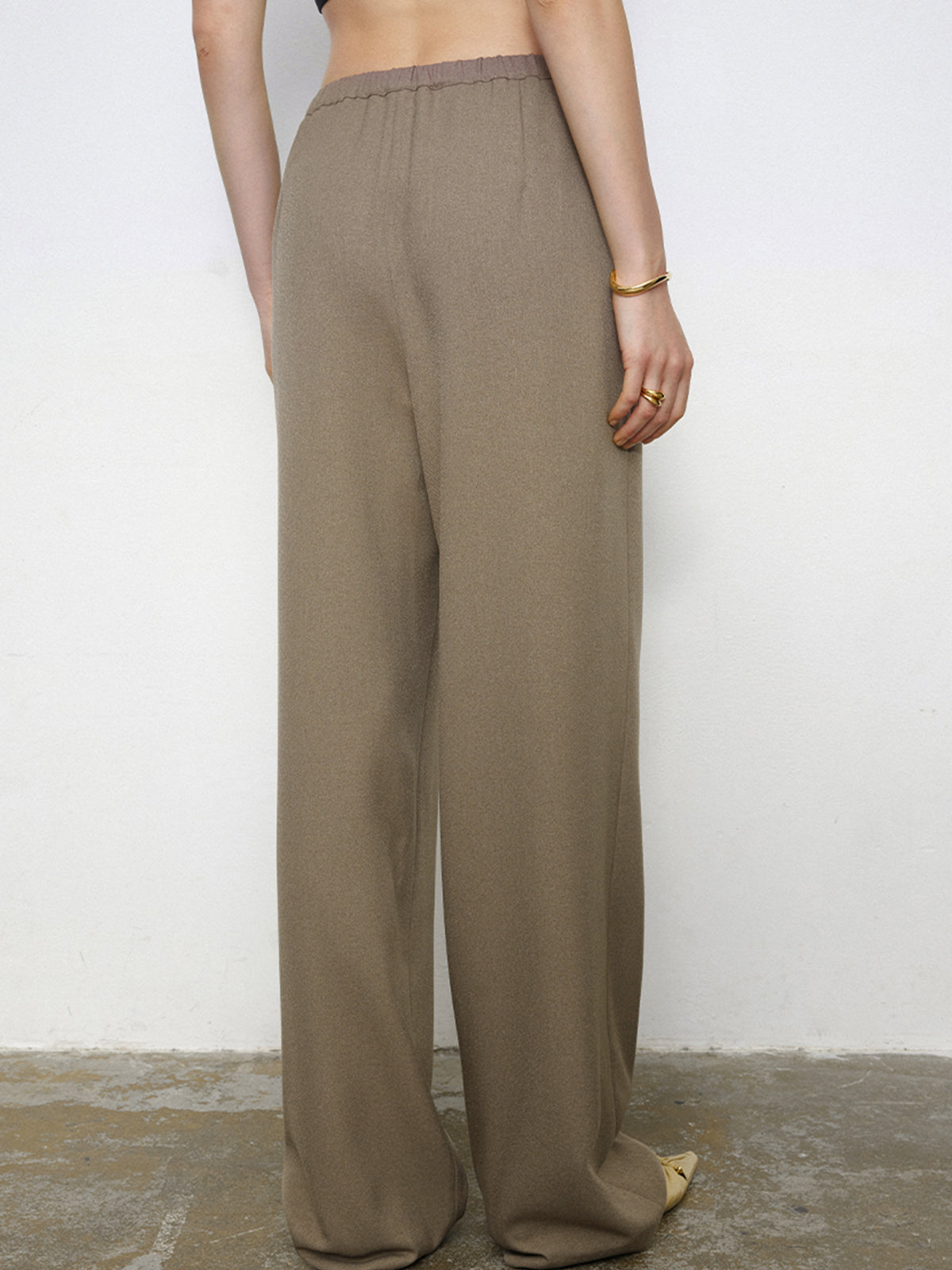 Maxct City Stroll Elastic Waistband Wide Leg Pants