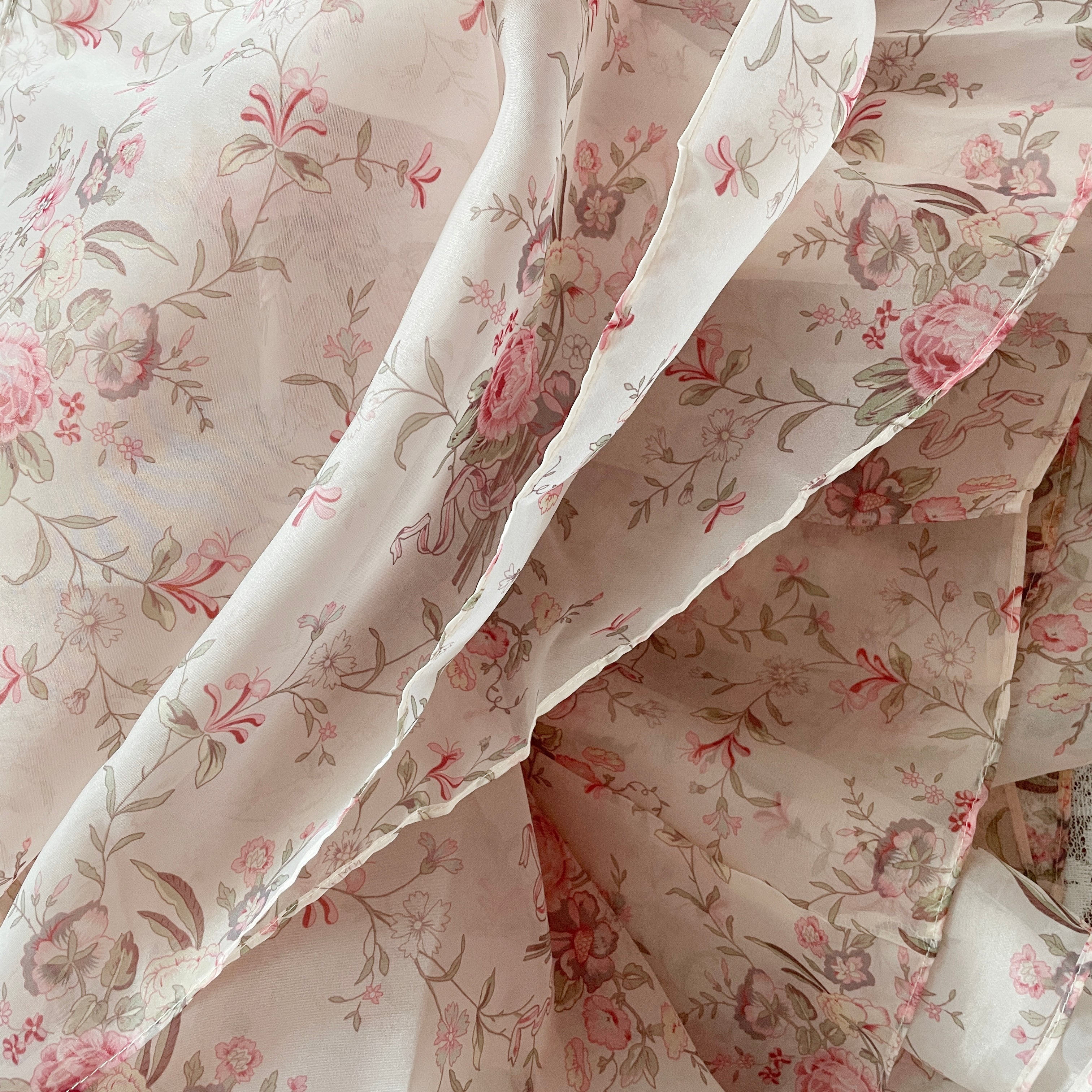 French Rose Mini Puff Dress Maxct