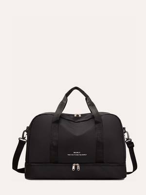 Letter Graphic Large Capacity Duffel Bag - Women Tote Bags