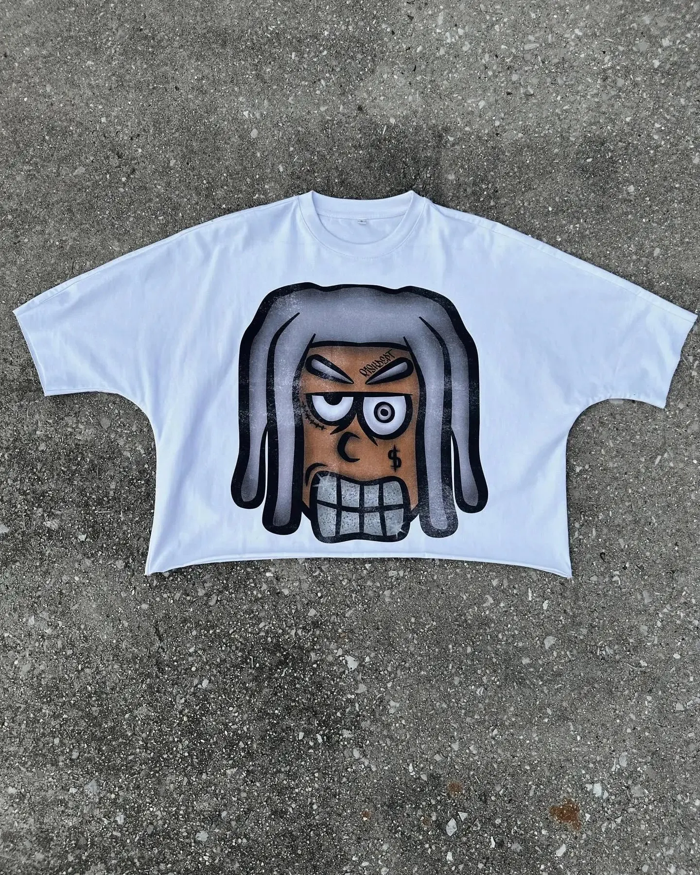 Maxct Y2K Fashion Clothes Harajuku Cartoon Character Graphic Printed T Shirt Casual Drop Sleeves Cotton Oversized T Shirt Mens Womens 1017